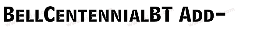BellCentennialBT Add字体转换